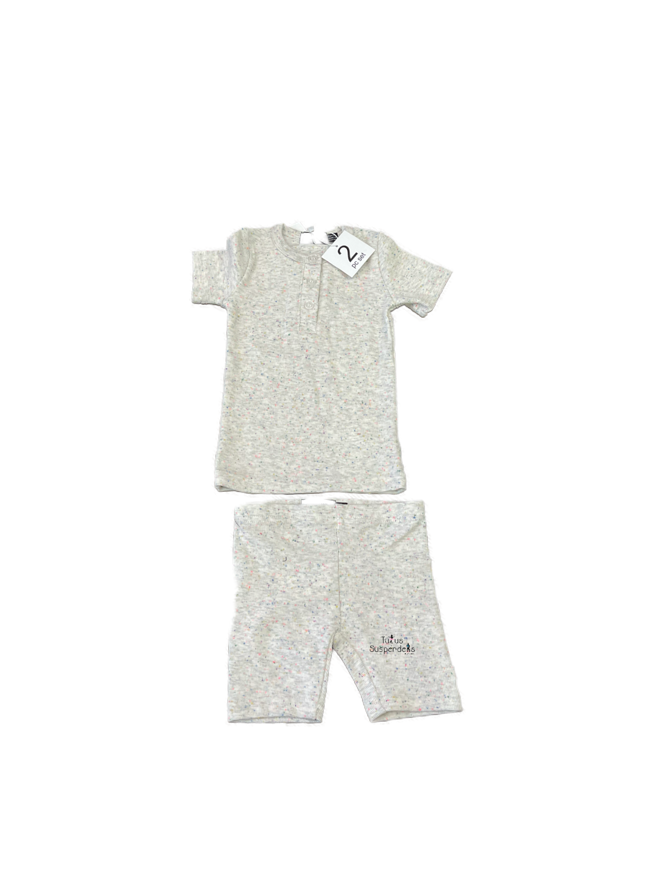 Neon Speckled Rib Two Piece CY1429E