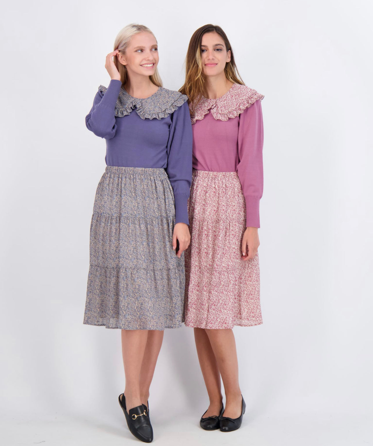 Teen Rib Top Crinkle Skirt Set CYT1570