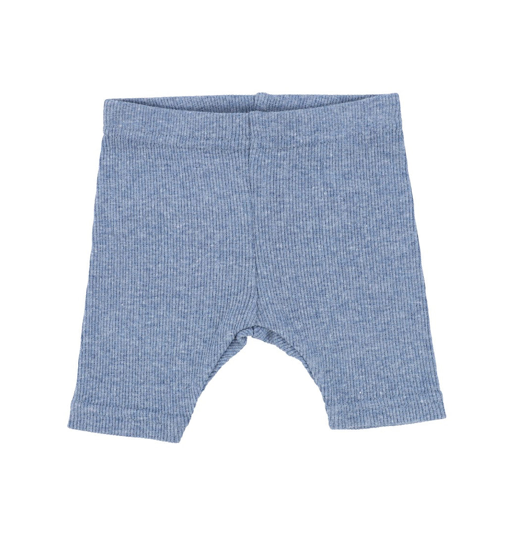 Ribbed Denim Heather Shorts