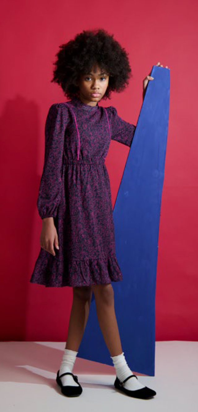 Applique Print Dress SNK4526