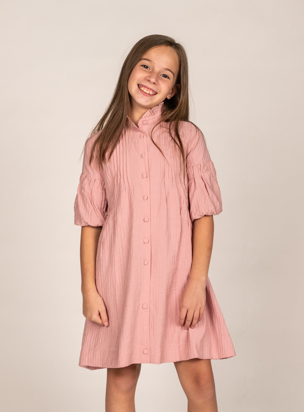 Blush Button Dress FR2173-b