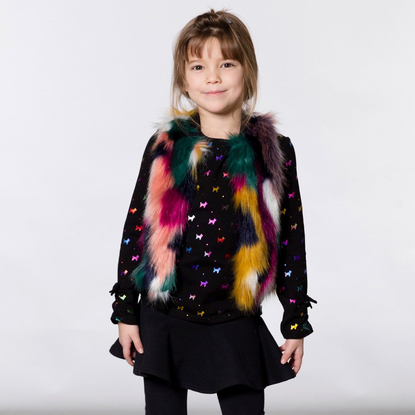 Colorful Furry Vest