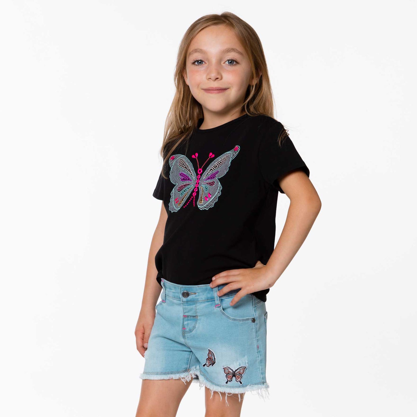 Butterfly Studded Tee D30H75