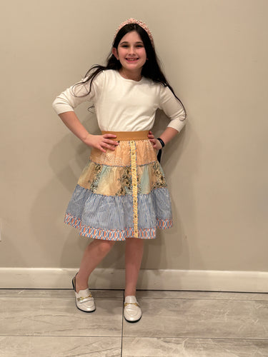 Custom Skirt w/ Faux Buttons TS 222