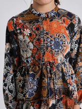 Load image into Gallery viewer, Orange Ruffled Drawstring Dress GW23067-B