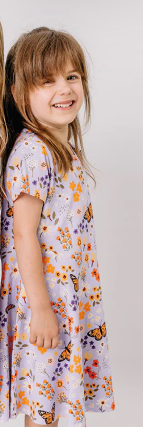 Flowers and Butterflies-Flared Dress