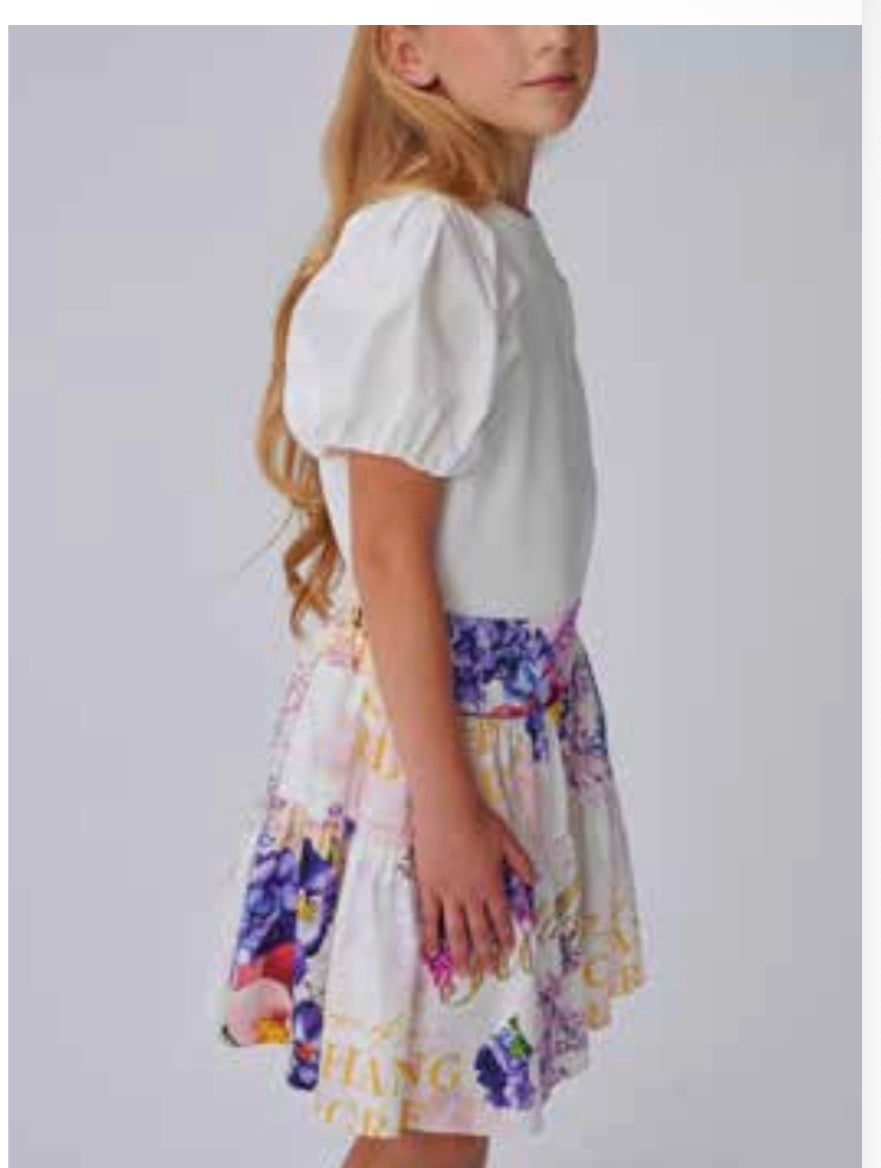 White Puff Sleeve Top BL03870