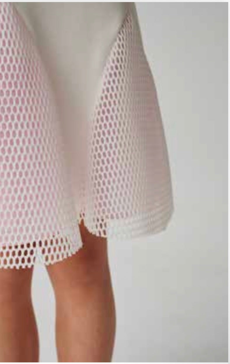 White Dress w/ Detailed Panels DS02209