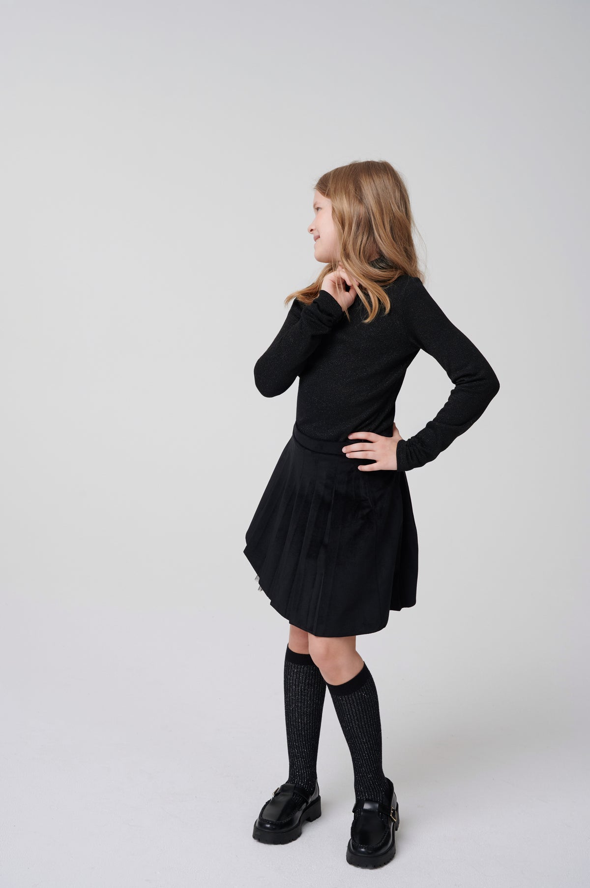 SK07485 Dressy Black Skirt