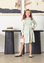 Load image into Gallery viewer, Sateen Green Paisley Dress 1754