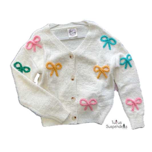Chunky Cardi w/ Rainbow Bow LD15831 V
