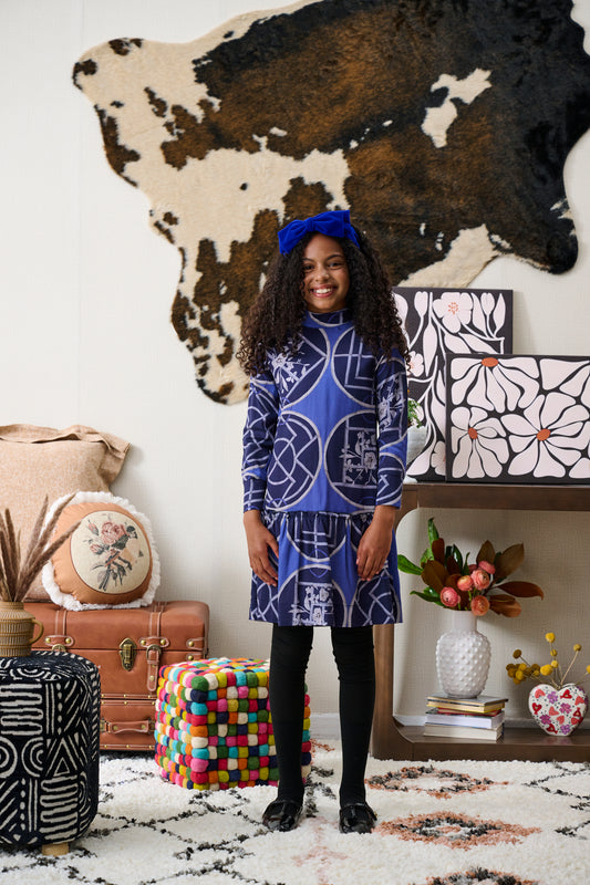 Multicolor Floral Design Dress 2191