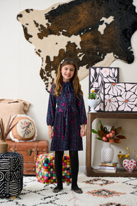 Tricolor Pleated Dress 2262