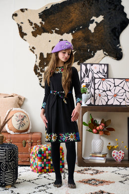 Embroidered Floral Dress 2272