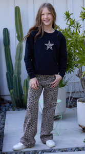 Leopard Star Sweatshirt KCC21