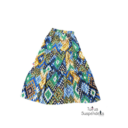 Aliza Ikat Maxi Skirt J251-6233