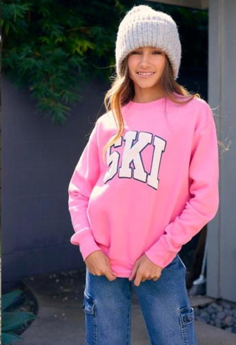 Pink Ski Pullover KOD952