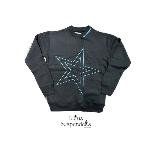 Embroidered Star Pullover Sweatshirt