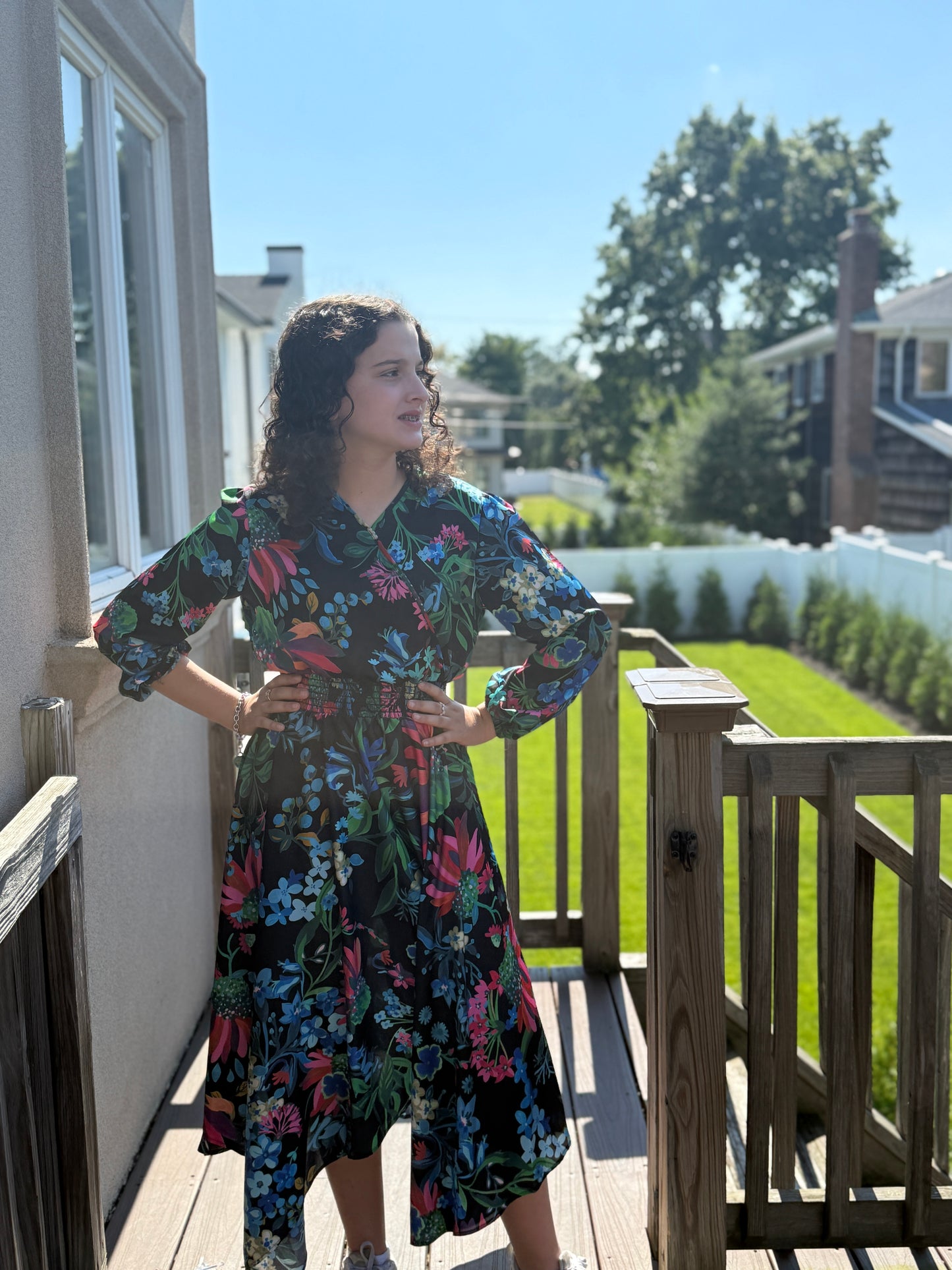 Floral Hi-lo Dress J252-3628