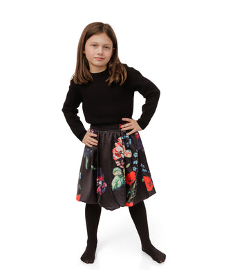 Flowers Bubble Skirt GW5016S-A