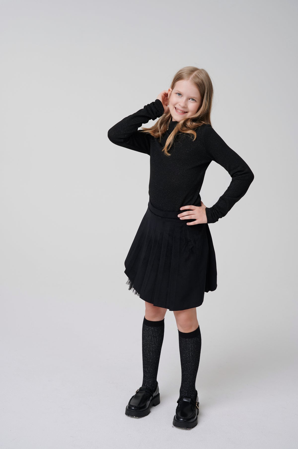 SK07485 Dressy Black Skirt