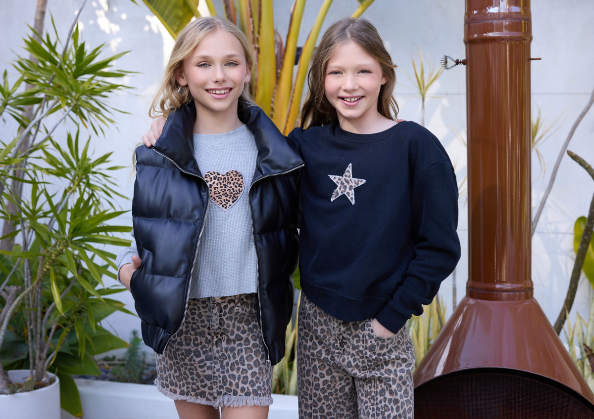 Leopard Star Sweatshirt KCC21