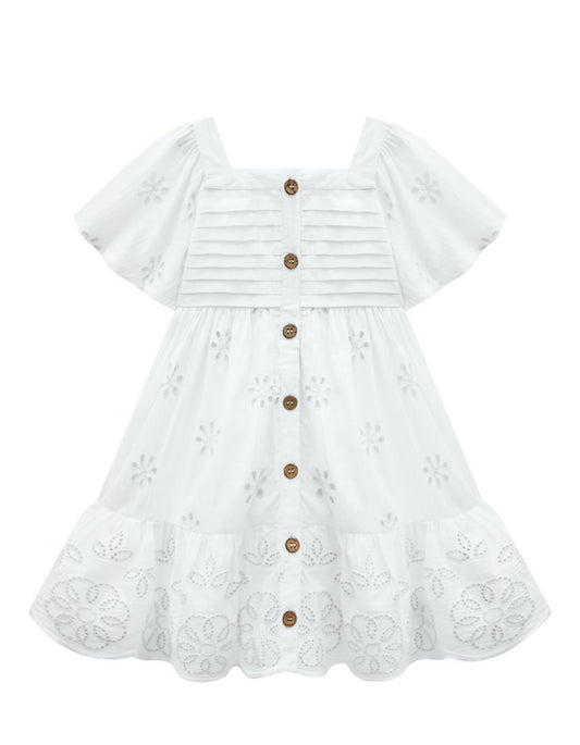 White Eyelet Dress 2000699y