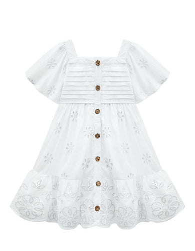 White Eyelet Dress 2000699y