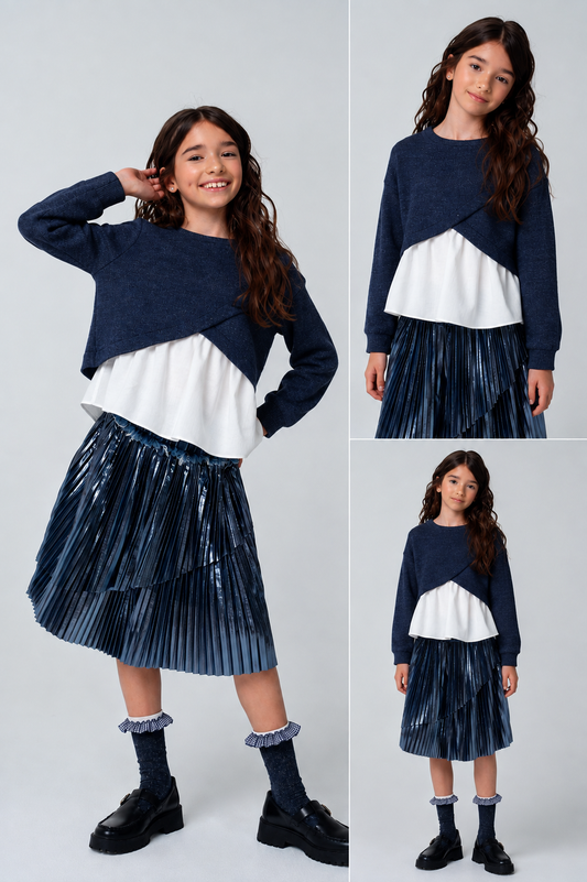 BLL0097 Combined Blouse