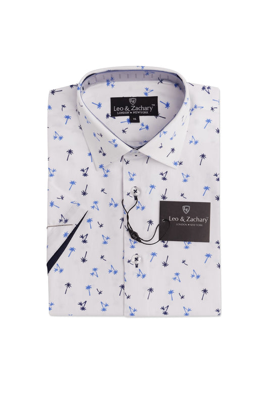 Honolulu Palms Short Sleeve Dress Shirt 5986