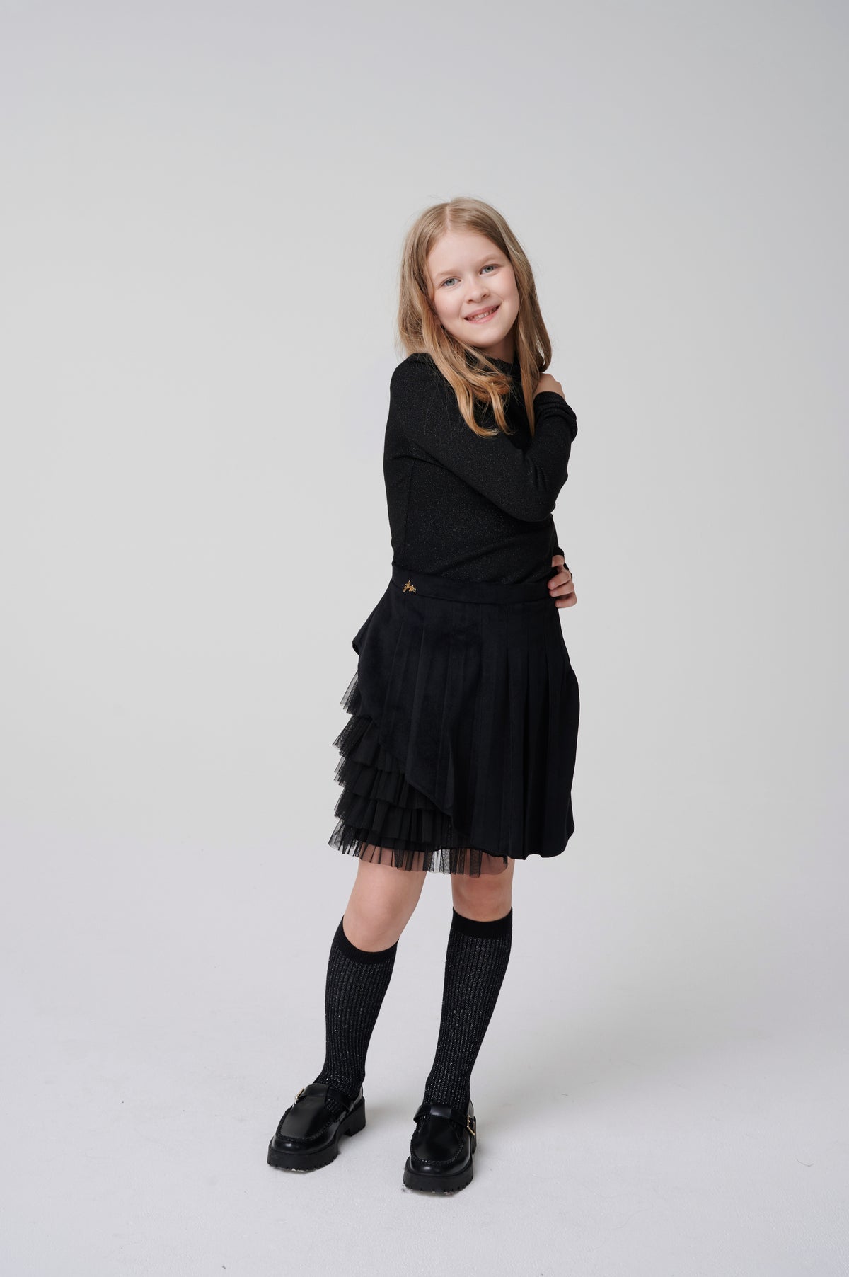 SK07485 Dressy Black Skirt