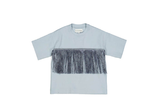 Fringed Elbow sleeve Top 418