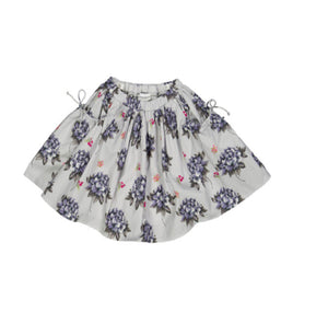 Blue Floral Pocket Skirt No.219