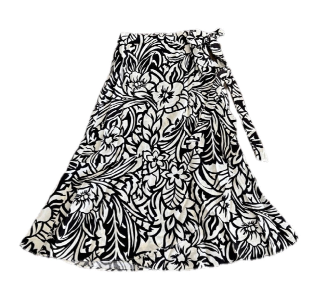 Yael Abstract Midi Wrap Skirt J261-6623