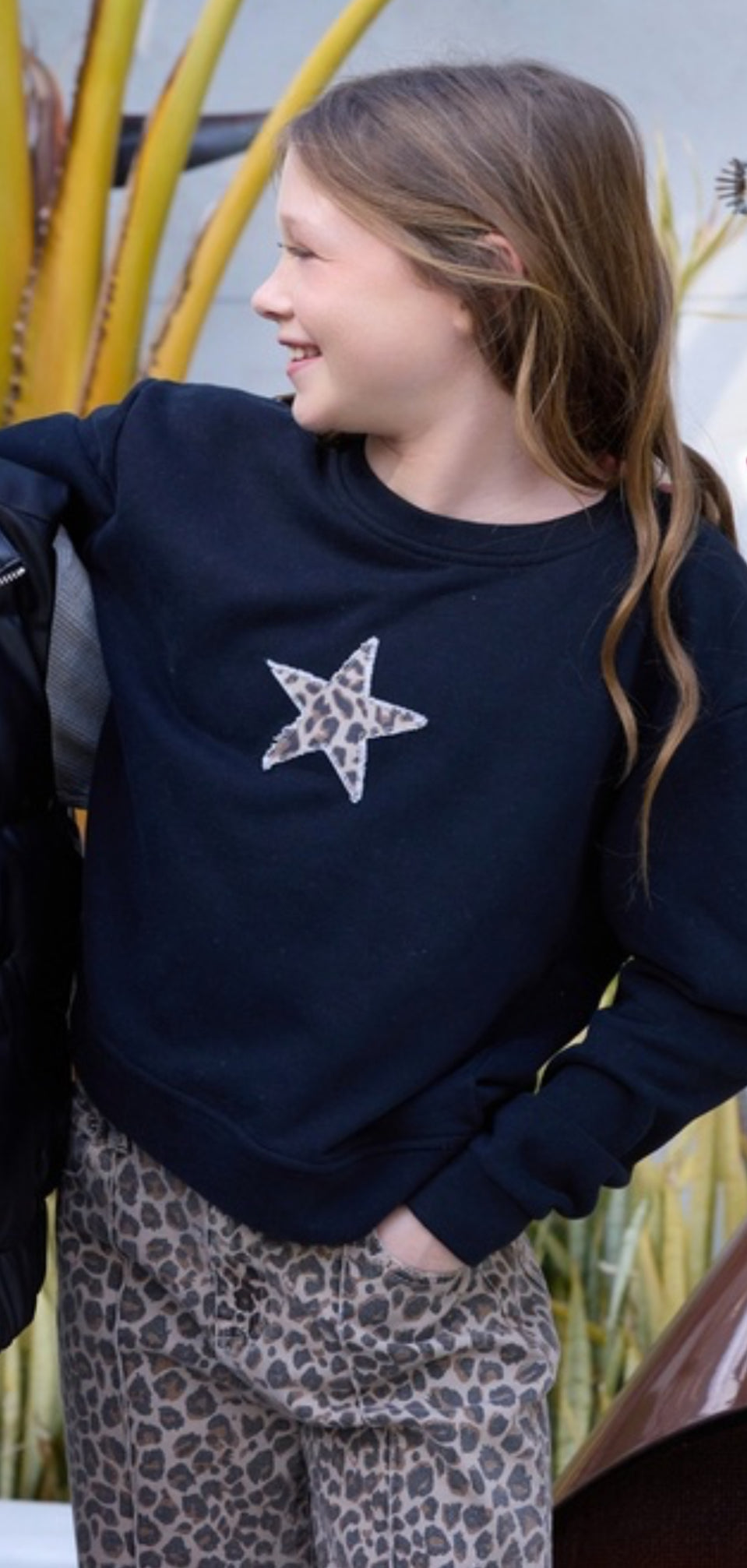 Leopard Star Sweatshirt KCC21