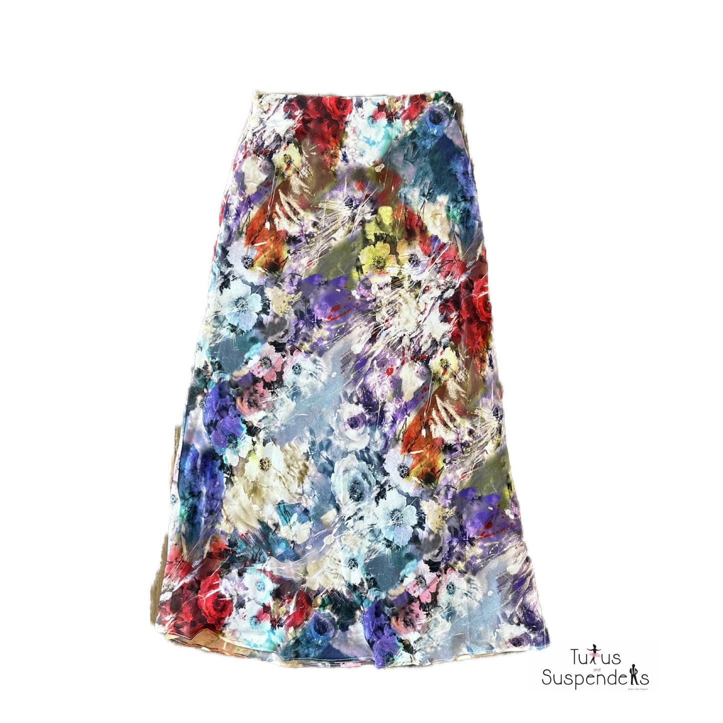 Leah Floral Print Slip Skirt J252-6768
