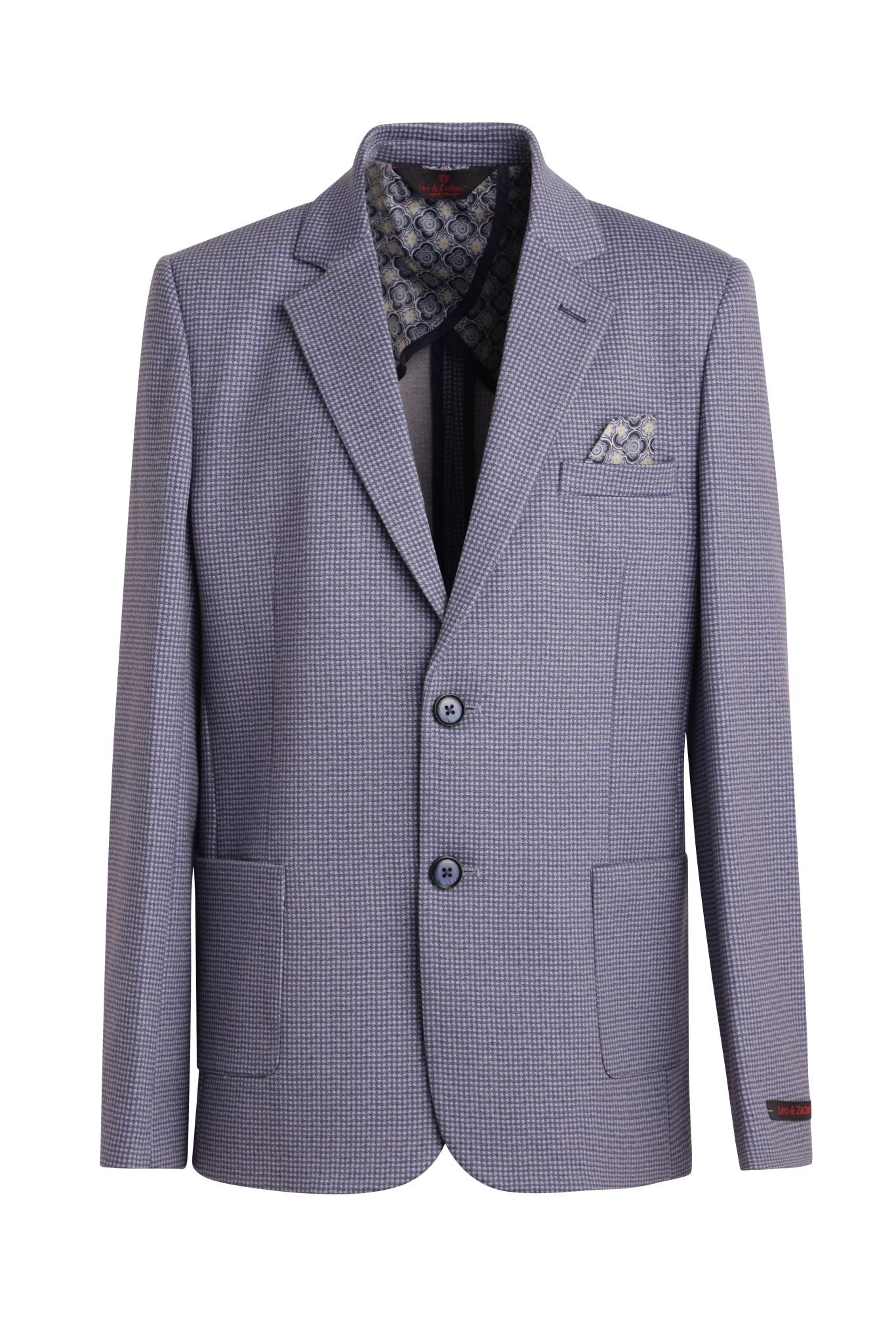 Knit Stretch Havana Houndstooth Blazer BLZ- 5847