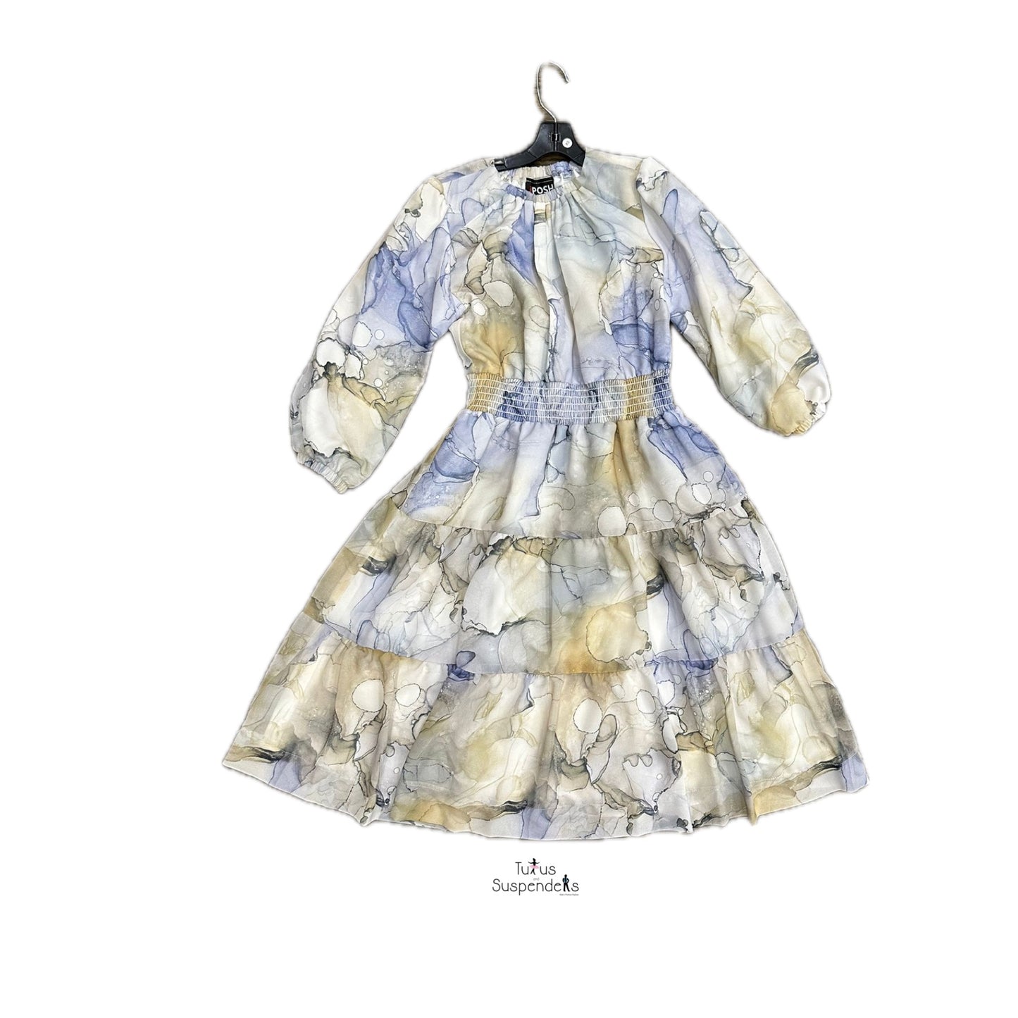 Printed Chiffon Dress j241-3583