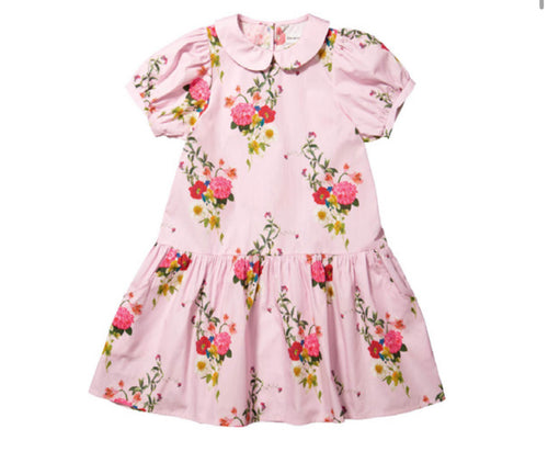 Pink Floral Dress N0132