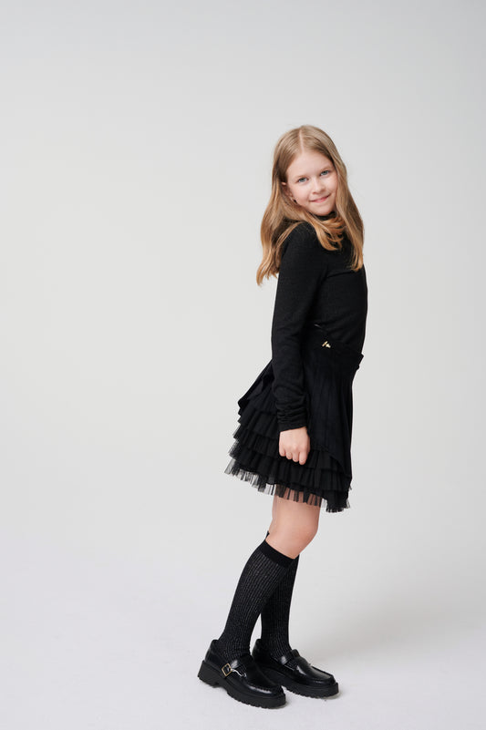 SK07485 Dressy Black Skirt