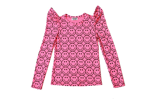 Puff Sleeve Neon Top F24-198X