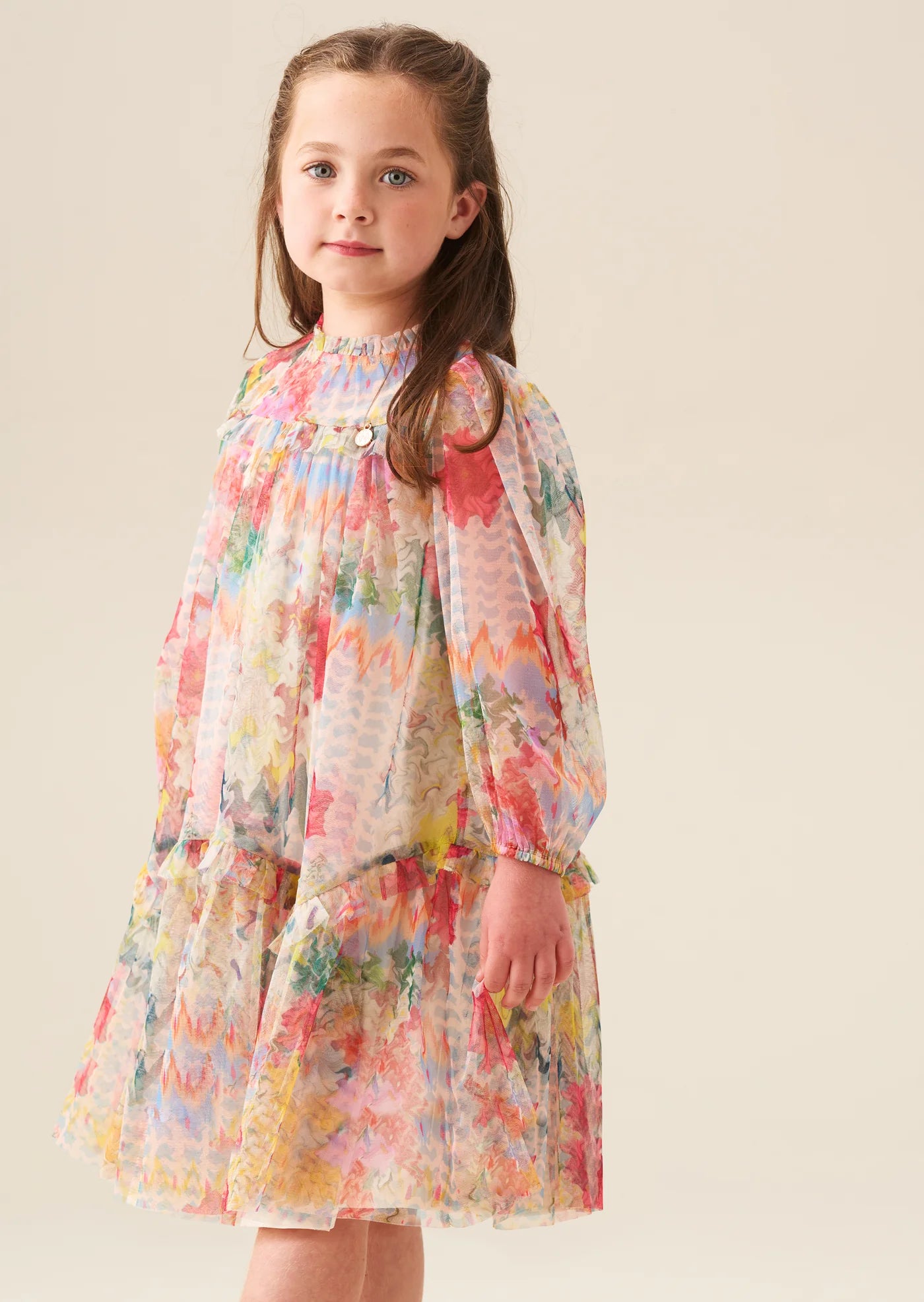Beatrice Mesh Frill Dress AR0322