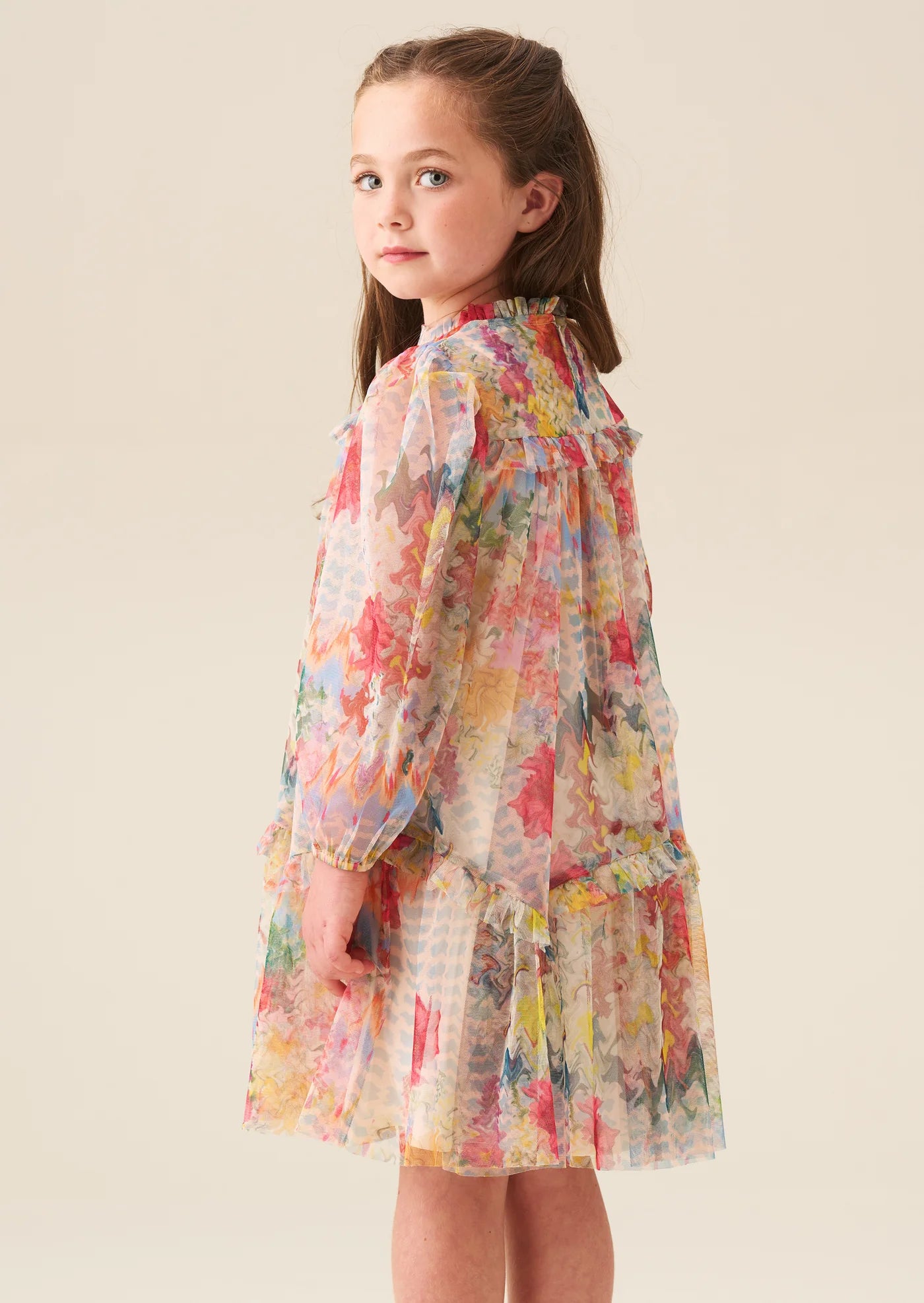 Beatrice Mesh Frill Dress AR0322