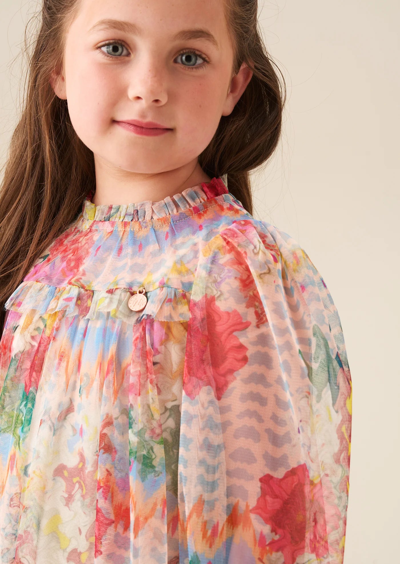 Beatrice Mesh Frill Dress AR0322