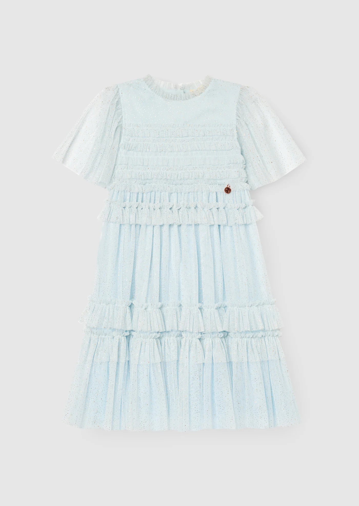 Xeni Ruffle Detail Mesh Dress AR0430