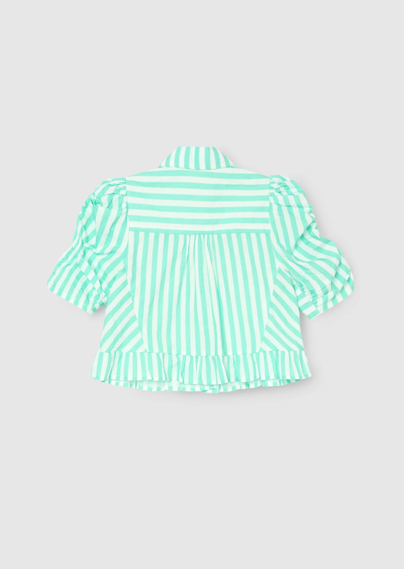 Sammie Stripe Ruffle Hem Shirt AR0448