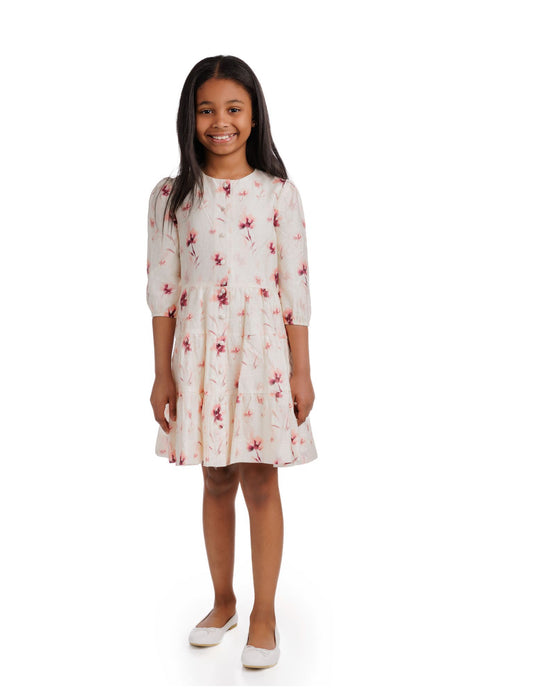 Pink Florally Dress GS5501D-A