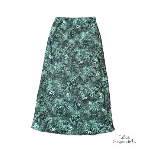 Leah leopard Print Slip Skirt J252-6768