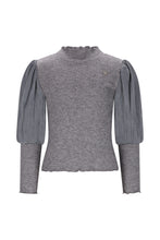 Load image into Gallery viewer, C508-5490 Grey Puffy Sleeve Top