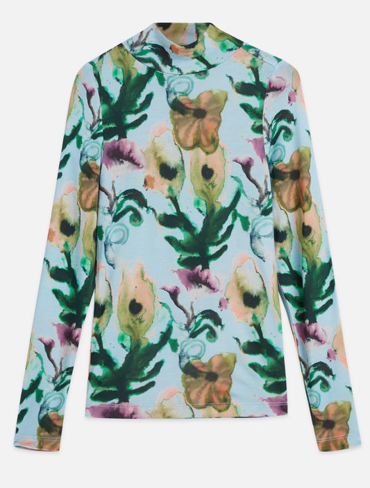 Printed Viscose Slimfit Shirt